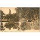 carte postale ancienne 29 PONT-AVEN. Animation Bois d'Amour bords de l'Aven