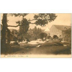 carte postale ancienne 29 PONT-AVEN. Le Chaos. Légèrement déliassée...