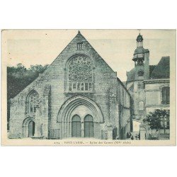 carte postale ancienne 29 PONT-L'ABBE. Eglise des Carmes avec Enfants