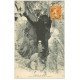carte postale ancienne 29 PRIMEL. Visiteuse Grotte de la Crevasse 1922