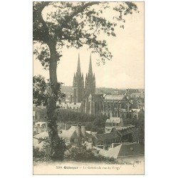 carte postale ancienne 29 QUIMPER. Cathédrale vue du Frugy