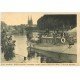 carte postale ancienne 29 QUIMPER. Départ du Bateau-automobile 1929. Loctudy et Beg-Meil