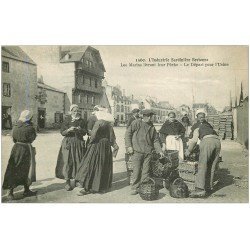 29 QUIMPER. L'Industrie Sardinière Bretonne. Marins livrant leur Pêche et Départ pour l'Usine. Métiers de la Mer Sardine