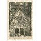 carte postale ancienne 29 QUIMPER. Portail Cathédrale 1943. Qq blancs