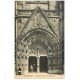 carte postale ancienne 29 QUIMPER. Portail Cathédrale vendeuse de fleurs