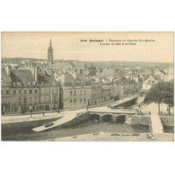 carte postale ancienne 29 QUIMPER. Quartier Saint-mathieu. Steir et Odet