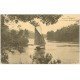 carte postale ancienne 29 QUIMPER. Rivière à la Fontaine des Espagnols 1931