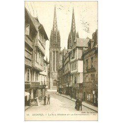 carte postale ancienne 29 QUIMPER. Rue Kéréon