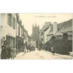 carte postale ancienne 29 QUIMPERLE. La Rue des Ecoles