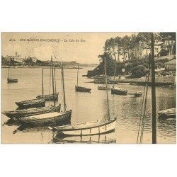 carte postale ancienne 29 SAINTE-MARINE-EN-COMBRIT. La Cale du Bac 1945