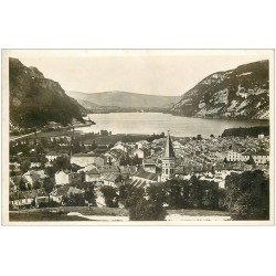 carte postale ancienne 01 NANTUA. Ville 1936. Carte photo