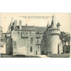 carte postale ancienne 29 SIBIRIL. Château de Kérouzéré