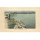 carte postale ancienne 03 VICHY. Pêcheur sur l'Allier. Carte toilée