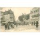 carte postale ancienne 03 VICHY. Place Victor Hugo Rue de Nîmes 1904. . Crédit Lyonnais Banque