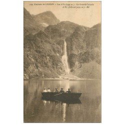 carte postale ancienne 31 LAC D'OO. Grande Cascade Pic Queyrat 1923