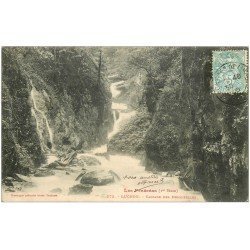 carte postale ancienne 31 LUCHON. Cascade des Demoiselles 1906