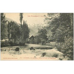 carte postale ancienne 31 LUCHON. Chute Pique et Pont Venasque