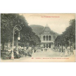 carte postale ancienne 31 LUCHON. Concert Esplanade du Casino 1919