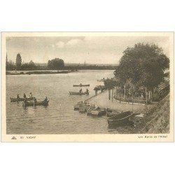 carte postale ancienne 03 VICHY. Quais de l'Allier. Rameurs 1939