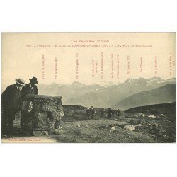 carte postale ancienne 31 LUCHON. Plateau d'Orientation Plateau Superbagnères