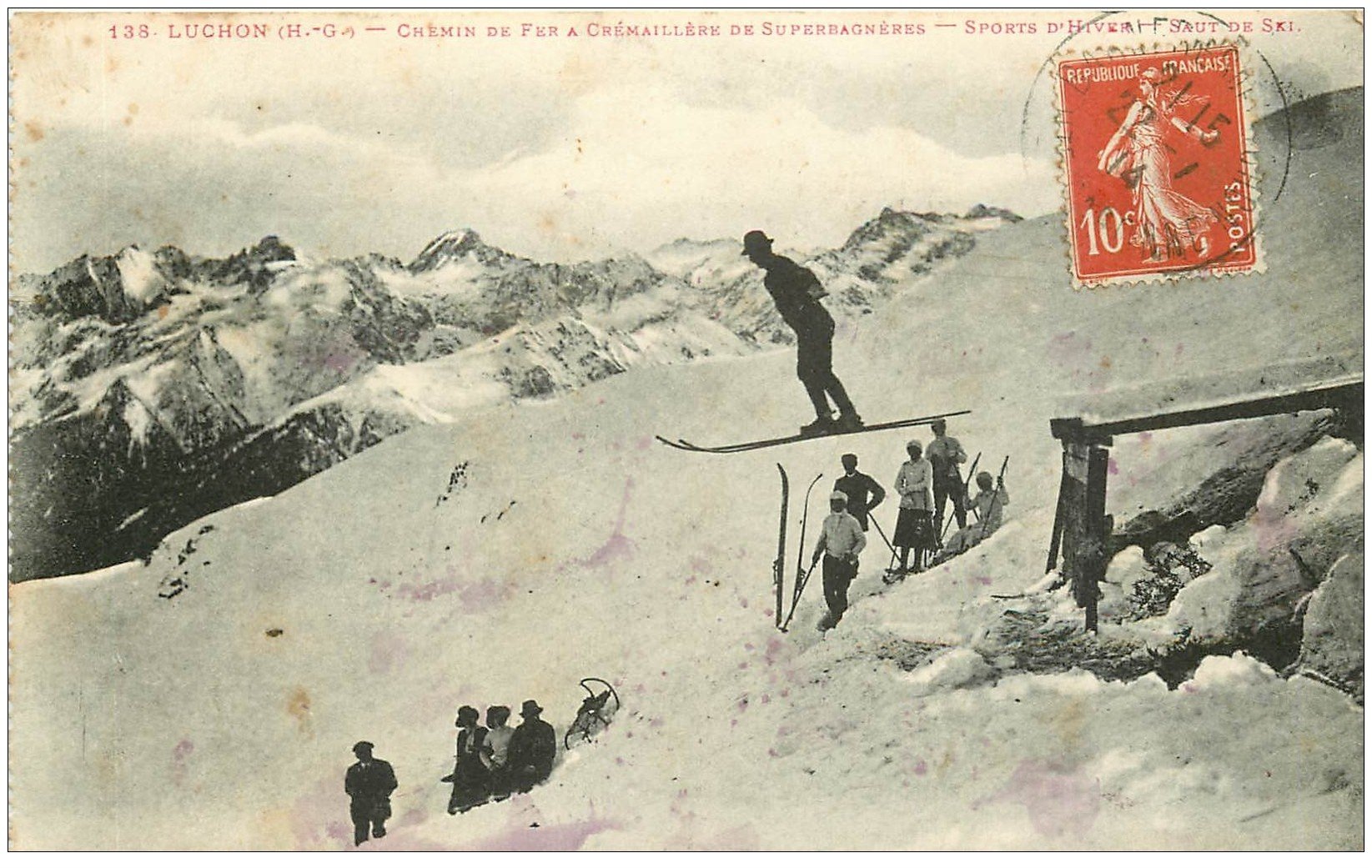 31 Luchon Saut De Ski Sports D Hiver 1914