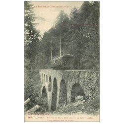 carte postale ancienne 31 LUCHON. Tram dur Viaduc Chemin de Fer à Crémaillière