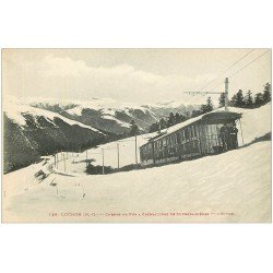 carte postale ancienne 31 LUCHON. Tramway à Crémaillère Superbagnères. Chemin de Fer