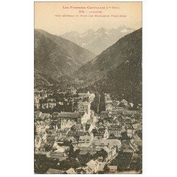 carte postale ancienne 31 LUCHON. Vue générale Montagnes frontières