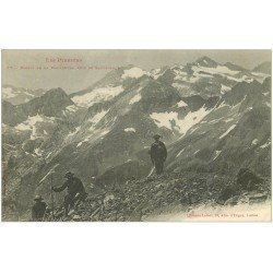 carte postale ancienne 31 MASSIF DE LA MALADETTA. Grimpeurs randonneurs excursionnistes