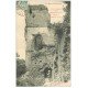 carte postale ancienne 31 MAURAN. Ruines du Château 1903 animation