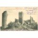 carte postale ancienne 31 MONTESPAN. Ruines du Château 1903 animation