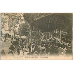 carte postale ancienne 03 VICHY. Rue Cunin Gridaine. Galerie couverte 1906