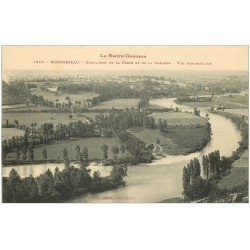 carte postale ancienne 31 MONTREJEAU. Confluent Neste et Garonne