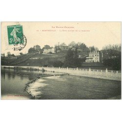carte postale ancienne 31 MONTREJEAU. Rive Gauche et Garonne 1910