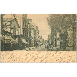 carte postale ancienne 03 VICHY. Rue de Nîmes 1901. Hôtel de Nice