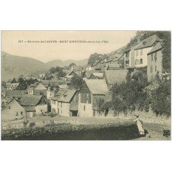 carte postale ancienne 31 SAINT-AVENTIN. Village Route du Lac d'Oo 1906