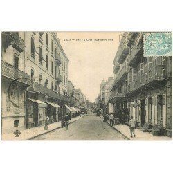 carte postale ancienne 03 VICHY. Rue de Nîmes 1906 Hôtel de Nice