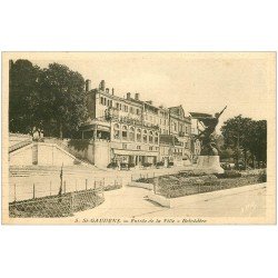 carte postale ancienne 31 SAINT-GAUDENS. Belvédère. Brasserie Aux Trois Maréchaux