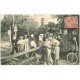 carte postale ancienne 31 TOULOUSE. Arrivée du Train des Pêcheurs à Pinsaguel 1906