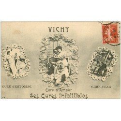 carte postale ancienne 03 VICHY. Ses Cures infaillibles 1913