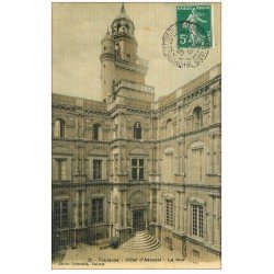 31 TOULOUSE. Hôtel d'Assezat la Tour 1910. Superbe carte toilée