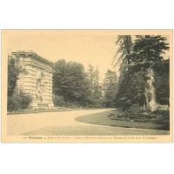 carte postale ancienne 31 TOULOUSE. Jardin des Plantes Statue Sylvestre et Ariège