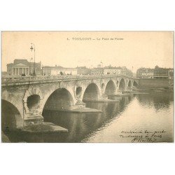 carte postale ancienne 31 TOULOUSE. Le Pont de Pierres 1903