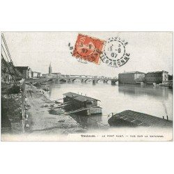 carte postale ancienne 31 TOULOUSE. Le Pont Neuf et Garonne 1907