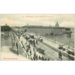 carte postale ancienne 31 TOULOUSE. Le Pont Neuf Hôtel-Dieu