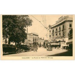 carte postale ancienne 31 TOULOUSE. Place Président Wilson. Restaurant Poule d'Or