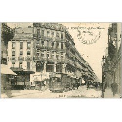 carte postale ancienne 31 TOULOUSE. Rue Alsace-Lorraine le Musée 1923