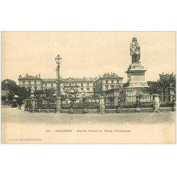 carte postale ancienne 31 TOULOUSE. Statue Riquet Ecole Vétérinaire