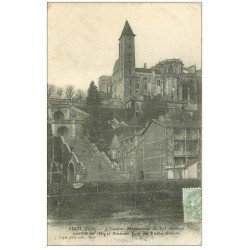 carte postale ancienne 32 AUCH. Escalier 1906