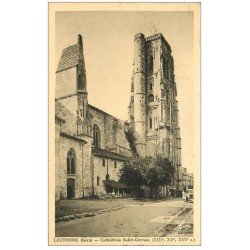 carte postale ancienne 32 LECTOURE. Cathédrale Saint-Gervais 1942